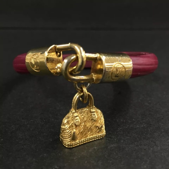 Louis Vuitton Alma bracelet Red Epi Leather - 17 CM - Excellent Condition - Picture 1 of 9